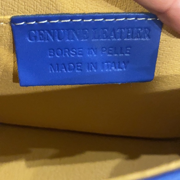 Blue studded crossbody handbag - Picture 4 of 5